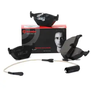 BREMBO P06023 Bremsbel&auml;ge + Warnkontakt f&uuml;r BMW 5er E39 Limo 520-540i 520-530d hinten