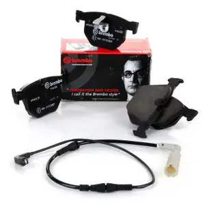 BREMBO P06033 Bremsbel&auml;ge + Wako f&uuml;r BMW 5er E60 520-530i 520-530d 6er E63 E64 630i hinten
