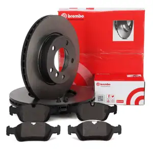 BREMBO Bremsscheiben + Bel&auml;ge f&uuml;r BMW 3er E36 E46 Z3 E36 Z4 E85 vorne