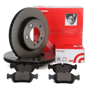 BREMBO Bremsscheiben + Bremsbel&auml;ge f&uuml;r BMW 3er E46 Z3 E36 Z4 E85 vorne