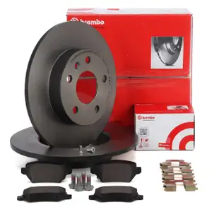 BREMBO Bremsscheiben + Bel&auml;ge f&uuml;r OPEL Astra G H Combo Corsa C Zafira A B hinten