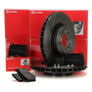 BREMBO Bremsscheiben + Bel&auml;ge f&uuml;r RENAULT Megane 3 2.0 R.S./TCe 250-273 PS vorne