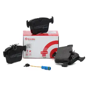 BREMBO P50122 Bremsbeläge + Wako für MERCEDES C-Klasse W205 S205 C205 A205 hinten