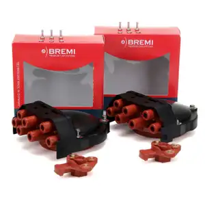 2x Verteilerkappe + Verteilerfinger für BMW E30 E28 E34 E24 E23 E32 M20 M30 M70 M73