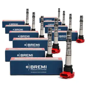 10x BREMI 20114 Zündspule für AUDI RS6 Avant 4F C6 R8 5.2 FSI 06E905115E