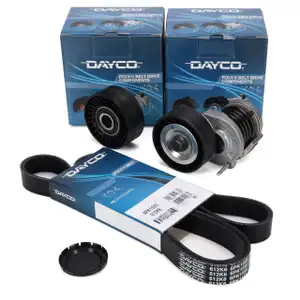 DAYCO Keilrippenriemen + Spanner + Rolle f&uuml;r VW Amarok Transporter Multivan T5 T6 2.0 TDI