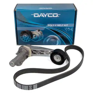 DAYCO KPV222 Keilrippenriemen + Riemenspanner für CITROEN DS MINI PEUGEOT 1.4/1.6 Turbo