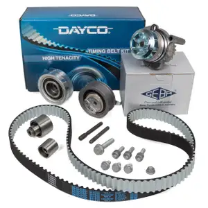 DAYCO Zahnriemensatz + GEBA Wasserpumpe f&uuml;r VW Golf 6 Passat B7 Polo 5 T5 T6 1.6/2.0 TDI
