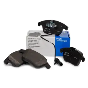DELPHI Bremsbel&auml;ge + Warnkontakt f&uuml;r AUDI A4 8K B8 A5 8T 8F PR-1LT/1LY vorne