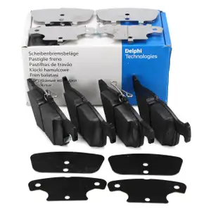 DELPHI LP3151 Bremsbel&auml;ge f&uuml;r FORD Edge Galaxy CK Mondeo 5 MK5 S-Max CF 16 Zoll hinten
