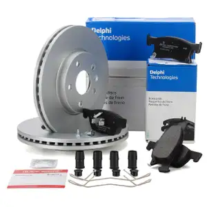 DELPHI Bremsscheiben + Bremsbeläge für OPEL Astra K 15 Zoll vorne