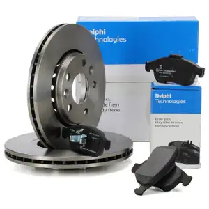DELPHI Bremsscheiben + Bel&auml;ge f&uuml;r RENAULT Captur 2 Kangoo 3 Megane 3 Scenic 3 BFM_ vorne