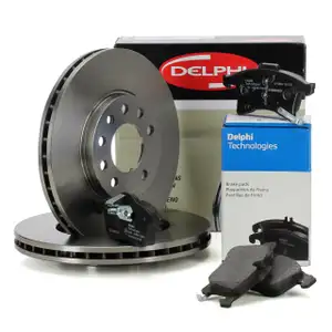 DELPHI Bremsscheiben + Bel&auml;ge f&uuml;r OPEL Astra G H Meriva A B Zafira B vorne