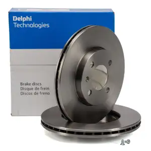 DELPHI BG2455 Bremsscheiben Satz f&uuml;r VW Golf 2 3 Lupo Passat Polo SEAT Arosa Ibiza 2 vorne