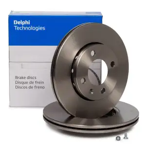 DELPHI BG2982 Bremsscheiben Satz f&uuml;r VW Polo 6N1 6N2 Lupo SEAT Arosa vorne