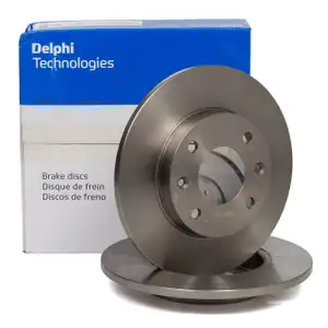 DELPHI BG2213 Bremsscheiben Satz f&uuml;r CITROEN C15 Saxo Visa PEUGEOT 106 205 206 306 vorne