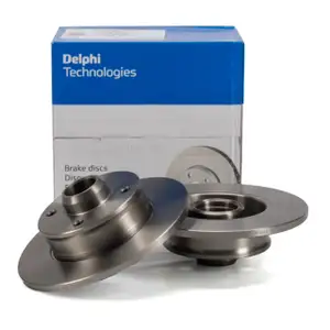 DELPHI Bremsscheiben Satz f&uuml;r VW Golf 1 2 3 Passat SEAT Ibiza 2 Toledo 1 hinten
