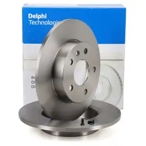 DELPHI BG3406 Bremsscheiben Satz f&uuml;r OPEL Astra G H Combo Corsa C Meriva A B A B hinten