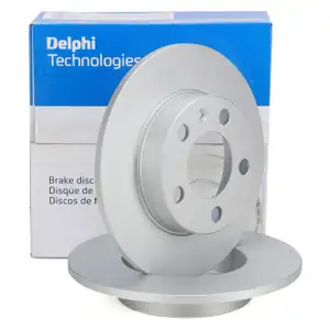 DELPHI BG3034C Bremsscheiben Satz f&uuml;r VW Golf 4 Polo 4 5 6 T-Cross Taigo AUDI A1 A2 hinten