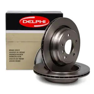 DELPHI BG3042 Bremsscheiben Satz f&uuml;r BMW 5er E39 525-540i 525d 30d hinten 34216767060