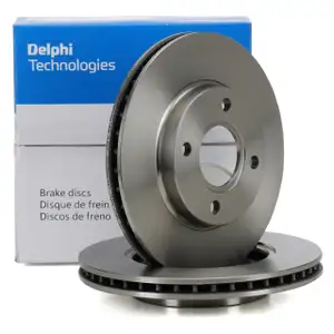 DELPHI BG3359 Bremsscheiben Satz f&uuml;r FORD Fiesta 4 5 Focus 1 Fusion Ka Puma vorne