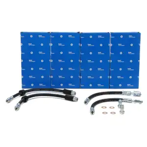 4x DELPHI Bremsschlauch Bremsleitung f&uuml;r AUDI A4 S4 8E B6 B7 SEAT Exeo 3R vorne + hinten