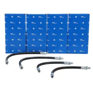 4x DELPHI brake hoses for Mercedes C-Class W202 C180&ndash;36AMG C200/220/250D (front and rear)