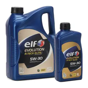 6L 6 Liter elf Evolution R-TECH ELITE 5W-30 5W30 Motor&ouml;l &Ouml;l C3 Renault RN17
