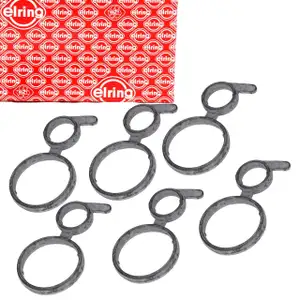 6x ELRING Dichtung D&uuml;senhalter Einspritzd&uuml;se f&uuml;r BMW 3er 4er 5er 7er X3 X4 X5 X6 N57 B57