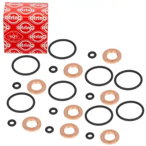 8x ELRING 883.680 Dichtring Einspritzventil Satz f&uuml;r AUDI A8 4E D3 4.2 TDI quattro 326 PS