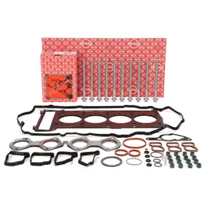 ELRING Zylinderkopfdichtung Satz + Schrauben f&uuml;r MERCEDES W204 S204 W212 S212 C/A207 M271