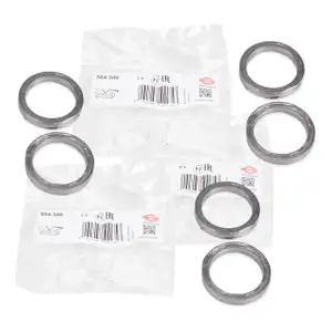 6x ELRING Dichtring Abgaskr&uuml;mmer f&uuml;r BMW E81-88 E90-93 E60 E61 X1 X3 N52 N53 18407530606