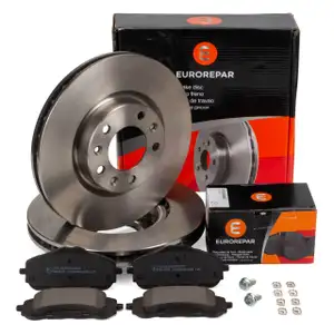 EUROREPAR Bremsscheiben + Bremsbel&auml;ge f&uuml;r OPEL Astra L PEUGEOT 308 2 3 vorne