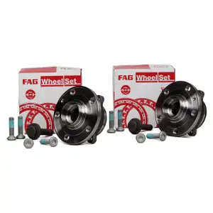 2x FAG 713610610 Radnabe für VW Golf 5 6 Passat B6 B7 A3 8P 8U Leon Octavia vorne/hinten