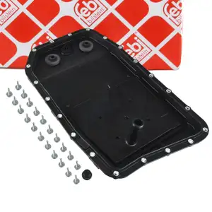 febi 171617 Getriebeölwanne Ölwanne + Getriebefilter + Dichtung für BMW GA6HP26Z