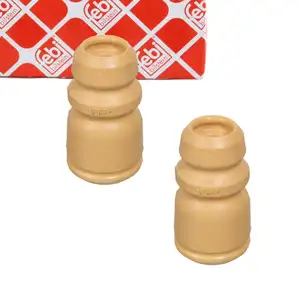 2x febi 29778 Rubber stop buffer for HYUNDAI Accent 2, 3, 4 and KIA Rio 2 front axle