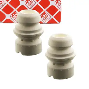 2x febi 21113 Anschlagpuffer Gummianschlag f&uuml;r BMW 3er E46 09.01 Vorderachse 31336750892