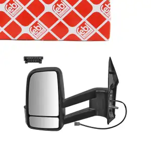 febi 101117 Außenspiegel Seitenspiegel für MERCEDES Sprinter B906 VW Crafter 2E 2F links