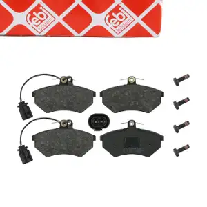 febi 16316 Bremsbel&auml;ge + Warnkontakt f&uuml;r VW Golf 3 Vento 1H PR-Nr. 1LD vorne 357698151C