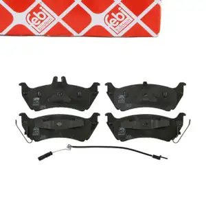febi Bremsbel&auml;ge + Warnkontakt f&uuml;r MERCEDES ML 230 270 320 350 430 W163 hinten 1634200520