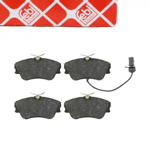 febi Bremsbel&auml;ge + Warnkontakt f&uuml;r VW Transporter California PR-Nr. 1LP vorne 7D0698151B