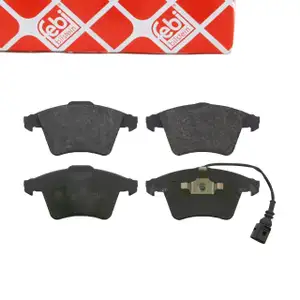 febi Bremsbel&auml;ge + Warnkontakt f&uuml;r VW Transporter Multivan California T5 PR-Nr. 2E3 vorne