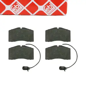 febi 16528 Bremsbel&auml;ge Bremsbelagsatz + Warnkontakt f&uuml;r AUDI A8 D2 4D 1ZL vorne 4D0698151L