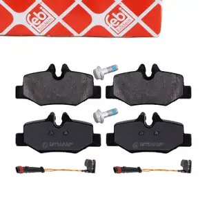 febi 16535 Bremsbel&auml;ge + Warnkontakt f&uuml;r MERCEDES Viano Vito/Mixto W639 hinten 0004216210