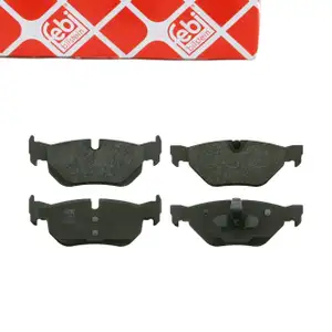febi Bremsbel&auml;ge Bremsbelagsatz f&uuml;r BMW 1er E81 E82 E87 E88 3er E90 E91 E2 E93 X1 hinten