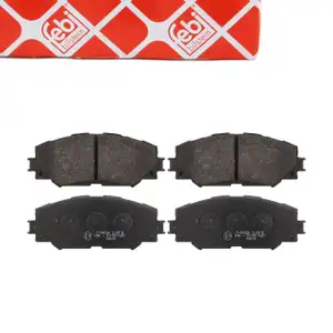 febi Bremsbel&auml;ge Bremsbelagsatz f&uuml;r TOYOTA Corolla Yaris Auris Verso S Urban Cruiser vorne