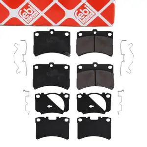 febi 16661 Bremsbel&auml;ge Bremsbelagsatz DAIHATSU Cuore 5 L7 1.0 Bj. 11.1998-12.2002 vorne