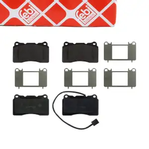 febi Bremsbel&auml;ge + Warnkontakt f&uuml;r ALFA ROMEO 156 Sportwagon 1.9 JTD 16V vorne 77363336