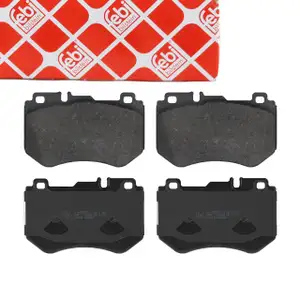 febi Bremsbel&auml;ge Bremsbelagsatz f&uuml;r MERCEDES W205 A205 C205 mit &Oslash; 318mm Scheiben vorne