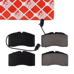 febi 173743 Bremsbel&auml;ge + Warnkontakt f&uuml;r AUDI A8 4D Bj. 11.1998-12.2002 vorne 4D0698151Q